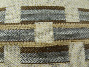 Plutus Foursquare White and Gray Handmade Luxury Pillow - 663701010695