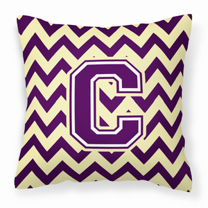 Letter Chevron Fabric Decorative Pillow - 638508320247