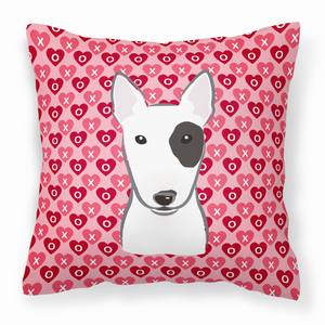 Dog With XOXO Hearts Fabric Decorative Pillow - 638508676610
