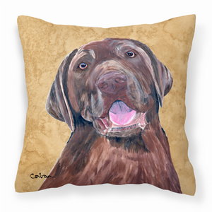 Wipe Your Paws Dog Art Fabric Decorative Pillow - 615872501991