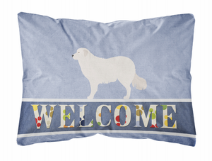 Welcome Dog Art Canvas Fabric Decorative Pillow Style 2 - 638508981073
