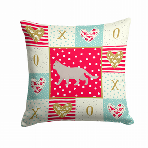 Cat Print Love Fabric Decorative Pillow - 194030151013