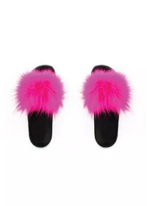 Faux Fur Slides - 746160463926