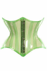 Lavish Clear Curvy Underbust Waist Cincher Corset - 782588092317