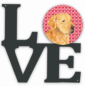 Dog Hearts Love and Valentine's Day Metal Wall Artwork LOVE - 194030207420