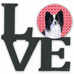 Dog Hearts Love and Valentine's Day Metal Wall Artwork LOVE - 194030207147