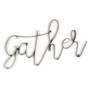 Gather Wood Metal Wall Plaque - 603799511995