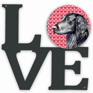 Dog Hearts Love and Valentine's Day Portrait Metal Wall Artwork LOVE - 194030205051