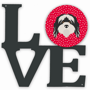 Dog Face Metal Wall Artwork LOVE - 194030210598