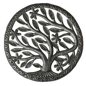 Wind Blown Tree with Border - 695924866452