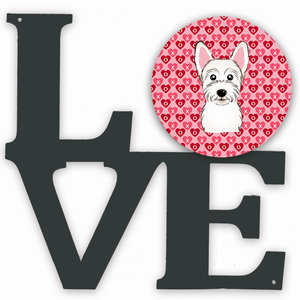 Dog Face xoxo Hearts Metal Wall Artwork LOVE - 194030198322