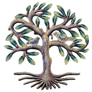 Pale Painted Tree 2 Birds - 798118809690