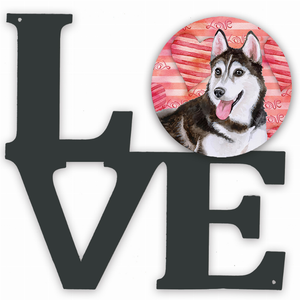 Dog Love & Hearts Metal Wall Artwork - 194030204665