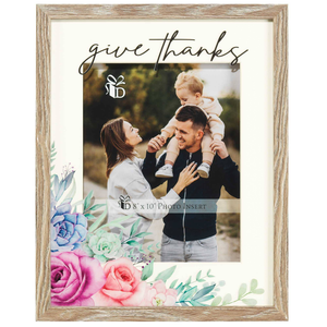 Wall Photo Frame Give Thanks - 603799473941