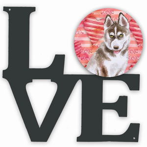 Dog Love & Hearts Metal Wall Artwork - 194030204504