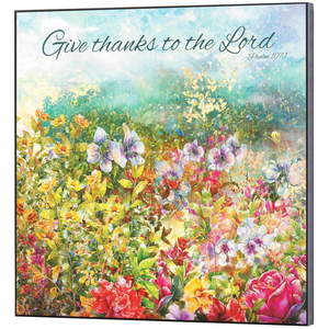 Wall Plaque Give Thanks To The Lord - 603799019033