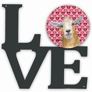 Goat Hearts and Love Metal Wall Artwork LOVE - 194030206331