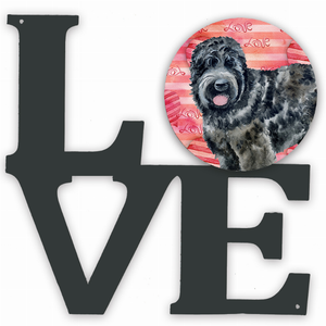 Dog Love & Hearts Metal Wall Artwork - 194030204313