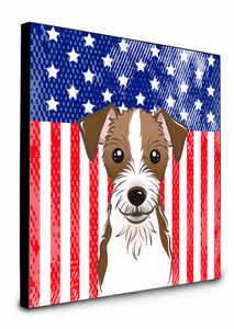 American Flag and Dog Artwork Wall Panel - 194030234952