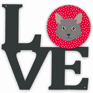 Cat Face Metal Wall Artwork LOVE - 194030209547