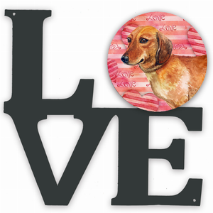 Dog Love & Hearts Metal Wall Artwork - 194030204061