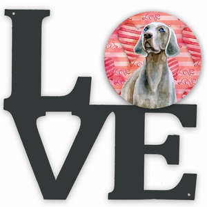 Dog Love & Hearts Metal Wall Artwork - 194030204283