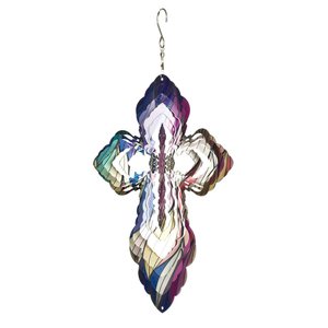 Wind Spinner Cross Multi Color - 603799234320