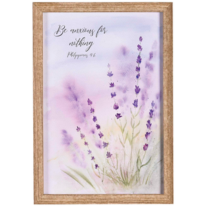 Framed Wall Art Be Anxious For Nothing - 603799571975