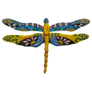 Painted Blue & Yellow Dragonfly - 798118808549