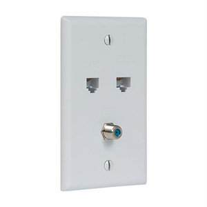 Faceplate- Idc- Voice Data- F-type- Iv - 633758011884 Faceplate- Idc- Voice Data- F-type- Iv - 633758011884