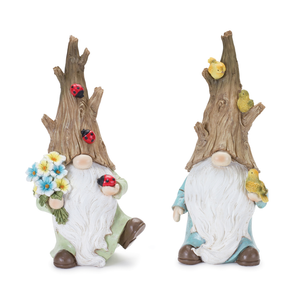 Tree Trunk Gnome Figurine - 746427885300