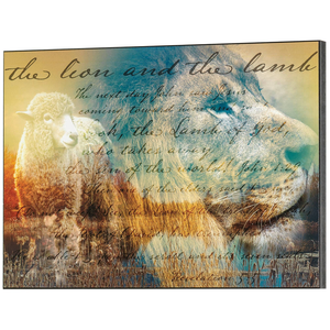 You The Lion And The Lamb Wall Plaque - 603799536943