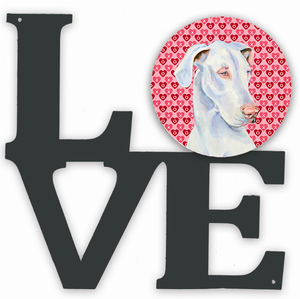 Dog Hearts Love and Valentine's Day Portrait Metal Wall Artwork LOVE - 194030204955