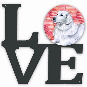 Dog Love & Hearts Metal Wall Artwork - 194030204290
