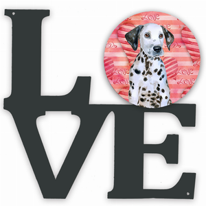 Dog Love & Hearts Metal Wall Artwork - 194030204627