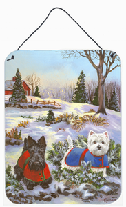 Christmas Dog Artwork Wall or Door Hanging Prints - 194030383247