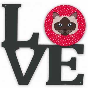 Cat Face Metal Wall Artwork LOVE - 194030209080