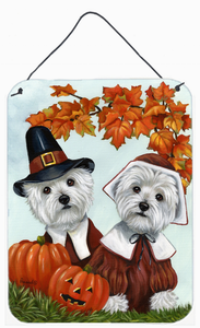 Thanksgiving Dog Artwork Wall or Door Hanging Prints - 194030383896