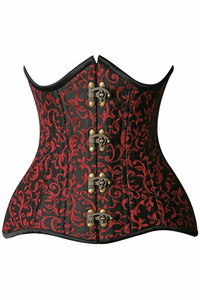 Top Drawer Curvy Double Steel Boned Under Bust Corset - 782588102078