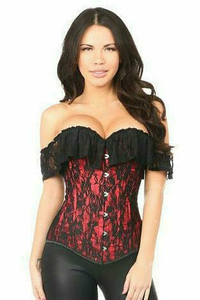 Lavish Lace Off-The-Shoulder Corset - 655222154514
