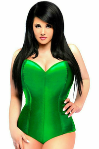 Lavish Satin Corset Romper - 612058854322