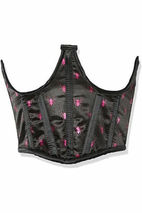 Lavish Spiders Satin Open Cup Waist Cincher - 782588098920