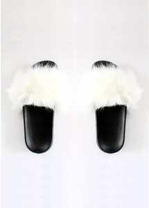Faux Fur Slides - 746160466323