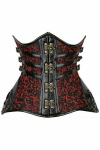 Top Drawer CURVY Steampunk Steel Double Boned Under Bust Corset - 655222136121