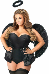 Lavish Angel of Darkness Corset Costume - 635409150737