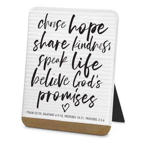 Tabletop Plaque Choose Share Speak5.25In - 667665401346