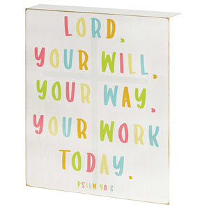 Tabletop Plaque Your Will Your Way - 603799476355