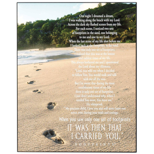 Wall Plaque Footprints Mdf - 603799615167