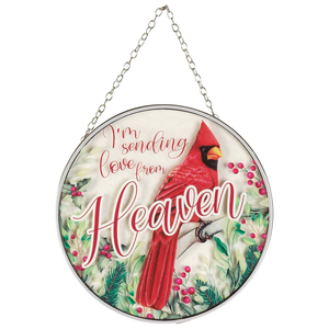 Sun Catcher Cardinal I'M Sending Love - 603799499194