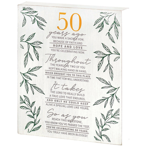 Plaque 50 Years Ago Mdf - 603799982931